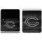 NFL Chicago Bears Black & White Galaxy Z Flip4 5G Skin